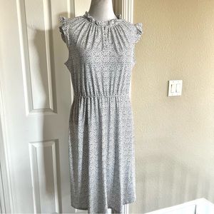 Adrianna Papell Midi Retro Flutter Sleeve Dress Polka Dot Size XL